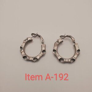 A pair of pierced earrings,  item # A-192